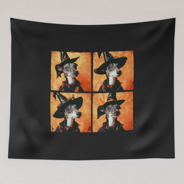 Item preview, Whippet Halloween Witch Dog Photo Booth Spooky Cute designed and sold by abig-eiyana.