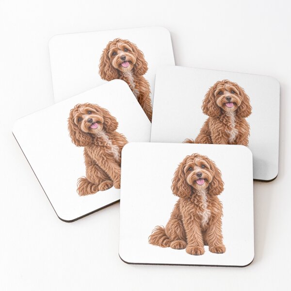 Item preview, Cavoodle Dog Brown Ruby designed and sold by BackgroundND.