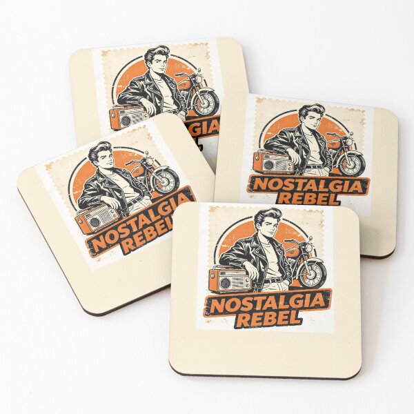 Item preview, Nostalgia Rebel Vintage Rockabilly Biker designed and sold by FerretSpark.