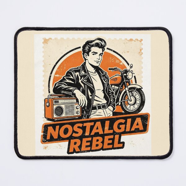 Item preview, Nostalgia Rebel Vintage Rockabilly Biker designed and sold by FerretSpark.