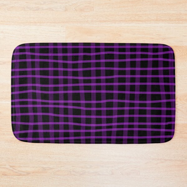 Item preview, Black and Purple Organic Squares Pattern | Dark Minimal Alt Aesthetic with purple | Dark Feminine Y2K with purple designed and sold by dfly-creations.