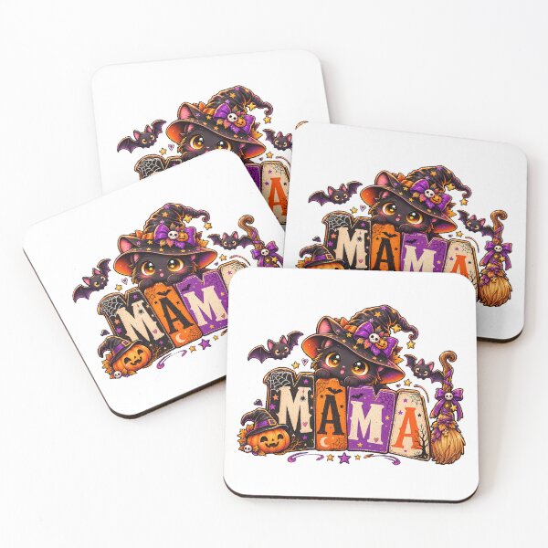 Item preview, Cute Black Cat Mama Halloween Witch  designed and sold by QuiteOrbit.