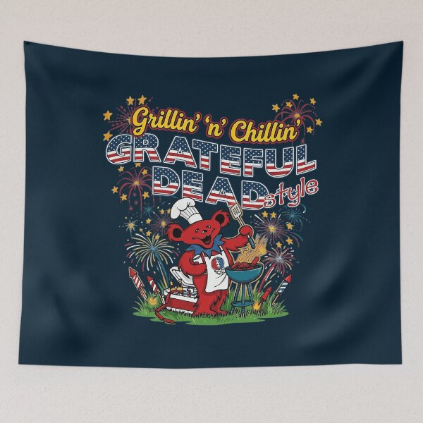 Item preview, Grillin N Chillin Grateful Dead Bears designed and sold by DasDirkDesign.