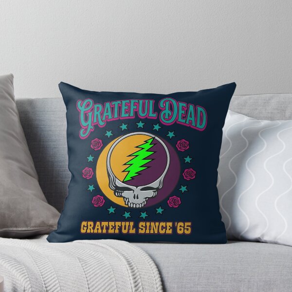 Item preview, Grateful Since 65 Lightning Skull designed and sold by DasDirkDesign.