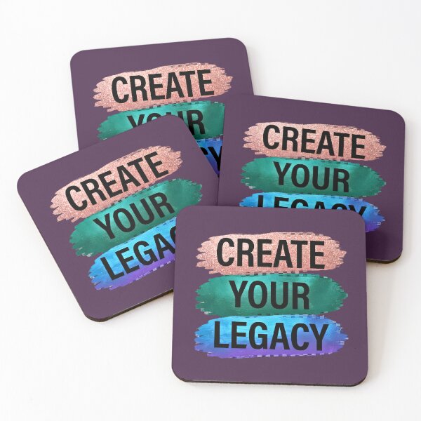 Item preview, Create Your Legacy Inspirational Brush Stroke Design designed and sold by digitalbob60.