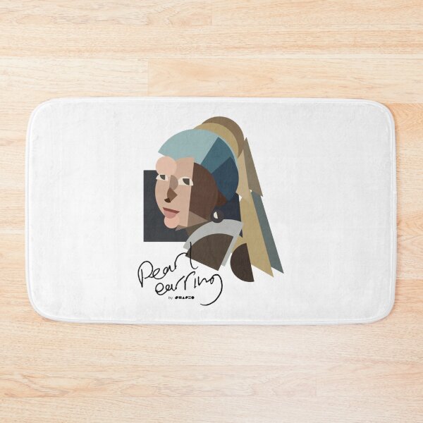 Item preview, Pearl Earrings Original Color Girl Pearl Earring Art designed and sold by Shapeoart.