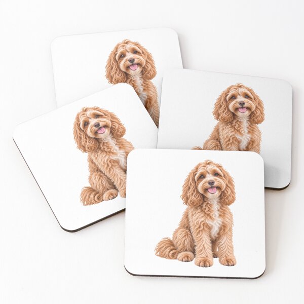 Item preview, Cavoodle Dog Apricot Cream designed and sold by BackgroundND.