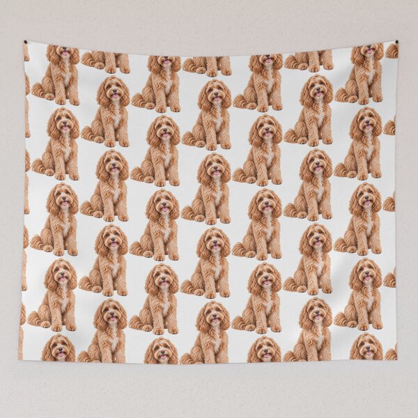 Item preview, Cavoodle Dog Apricot Cream designed and sold by BackgroundND.