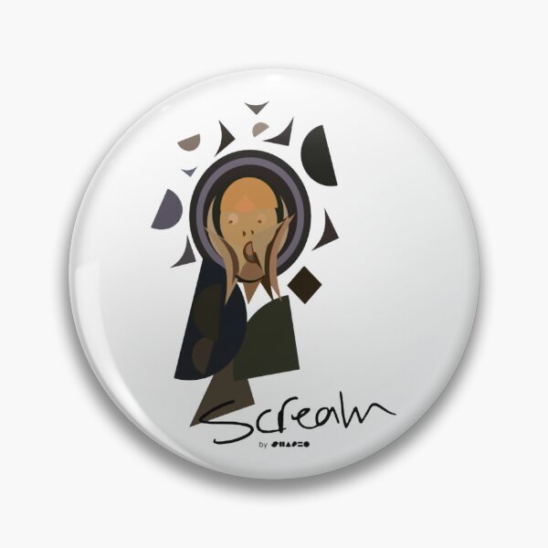 Item preview, Scream Original Color Edvard Munch Cubism Parody designed and sold by Shapeoart.