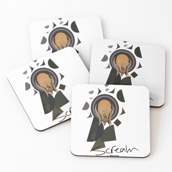 Item preview, Scream Original Color Edvard Munch Cubism Parody designed and sold by Shapeoart.