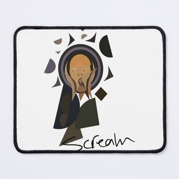 Item preview, Scream Original Color Edvard Munch Cubism Parody designed and sold by Shapeoart.