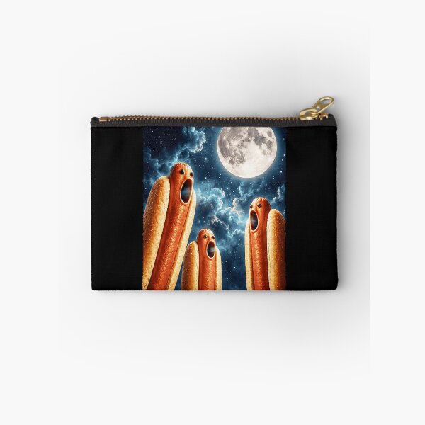 Item preview, Funny Hot Dogs Howling at Full Moon Space designed and sold by nryum.