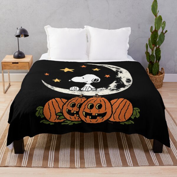 Item preview, Snoopy Halloween Crescent Moon Pumpkins designed and sold by WanderingValley.