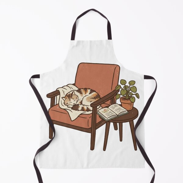 Item preview, Tiny Reading Nook – Cozy Cat & Book Illustration designed and sold by meghnad.
