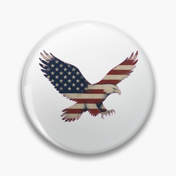 Item preview, American Flag Eagle Silhouette Double Exposure designed and sold by Avenuse style.