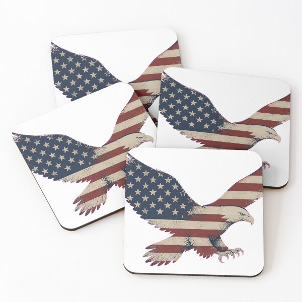 Item preview, American Flag Eagle Silhouette Double Exposure designed and sold by Avenuse style.