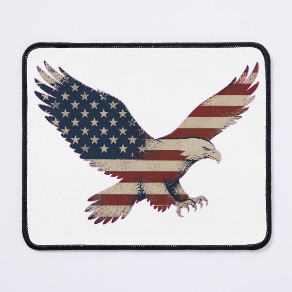 Item preview, American Flag Eagle Silhouette Double Exposure designed and sold by Avenuse style.