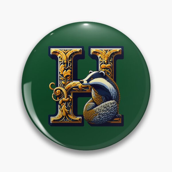 Item preview, Badger and the letter H - Fantasy designed and sold by Pinkydesigned.