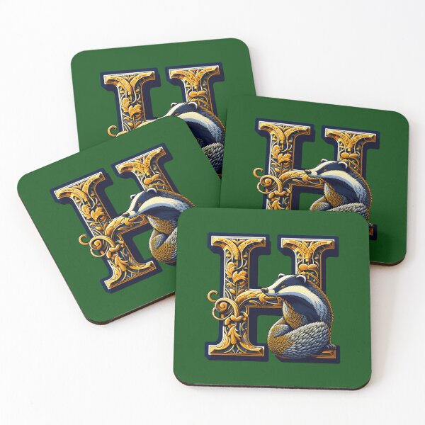 Item preview, Badger and the letter H - Fantasy designed and sold by Pinkydesigned.