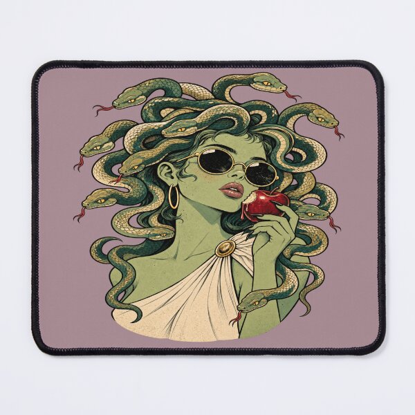 Item preview, Poison Apple Medusa for Greek Mythology Fans designed and sold by POD DYNASTY | Original Print On Demand T-Shirt Graphics.