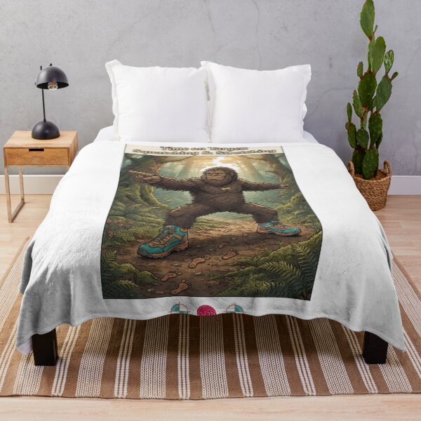 Item preview, Time on Target: Squatching & Stretching Funny Bigfoot Yoga Design designed and sold by Whimsy Trail Co.