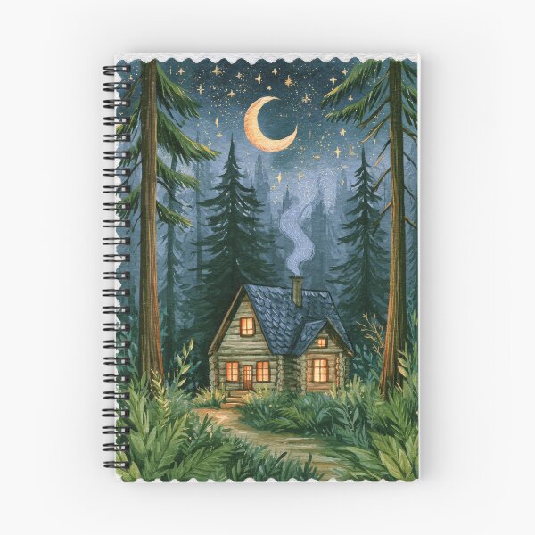 Item preview, Log Cabin Forest Night Admiration designed and sold by scicilysimonee.