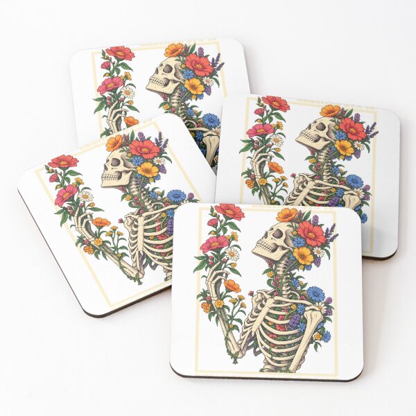 Item preview, Dry Bones Come to Life Floral Skeleton designed and sold by KireVeronica.