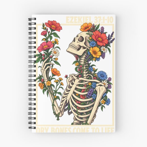 Item preview, Dry Bones Come to Life Floral Skeleton designed and sold by KireVeronica.