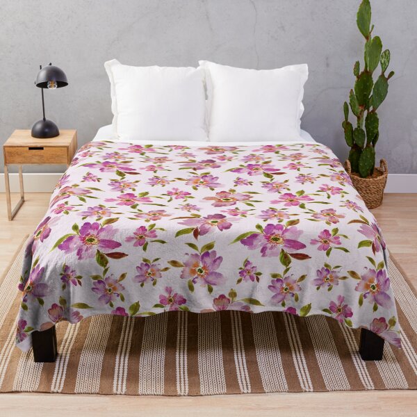 Item preview, Pink Watercolor Floral Seamless Pattern - Cottagecore Home Decor designed and sold by Orly Fuchs Galchen.