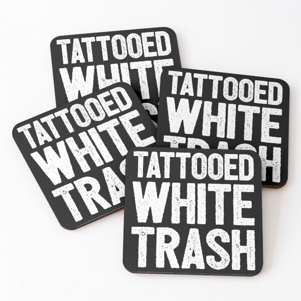 Item preview, Tattooed White Trash - Funny Distressed Tattoo White Humor designed and sold by qirlahasny.