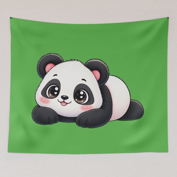 Item preview, Cute Lazy Baby Panda Illustration designed and sold by ShivCraftStudio.