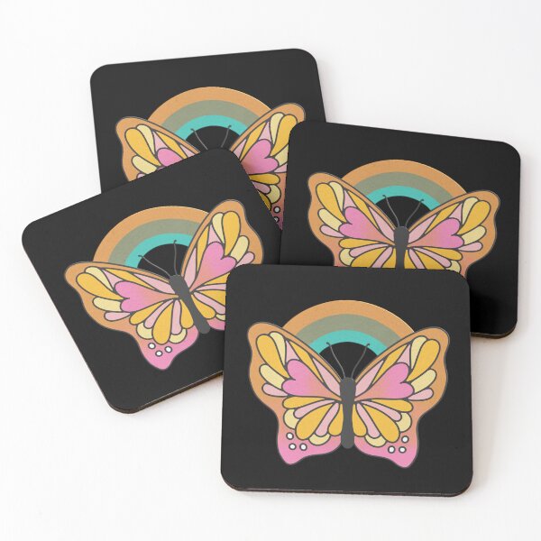 Item preview, Retro 70s Butterfly Rainbow Vintage Boho designed and sold by Jt41.