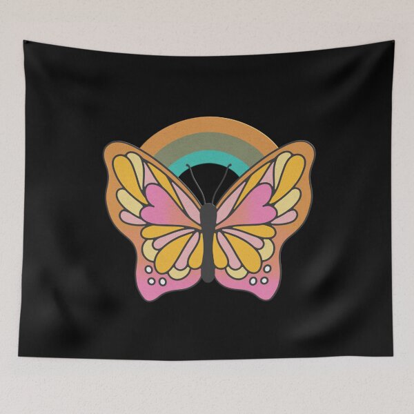 Item preview, Retro 70s Butterfly Rainbow Vintage Boho designed and sold by Jt41.