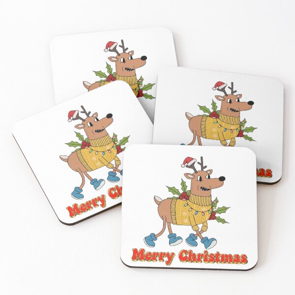 Item preview, Groovy Merry Christmas Reindeer - Retro Kawaii Christmas Sweater Deer designed and sold by HoMya.