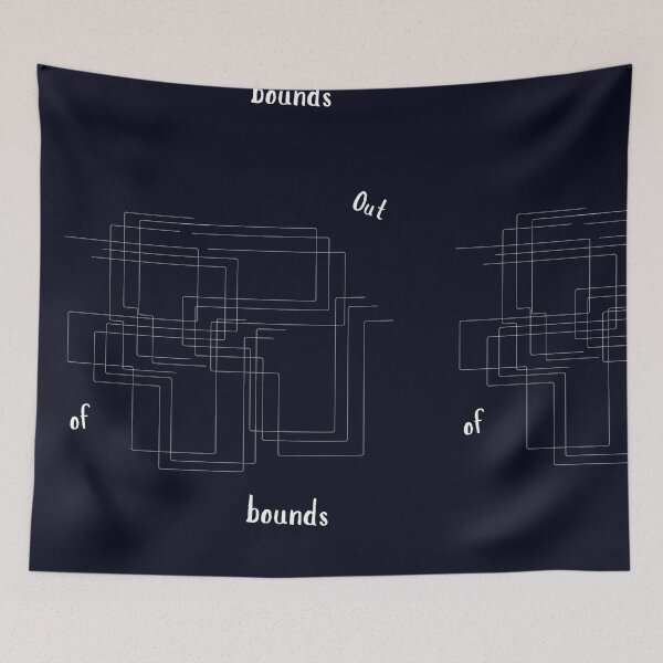 Item preview, Spatial Perimeter — Wireframe Boundary Tee designed and sold by Șifonier.