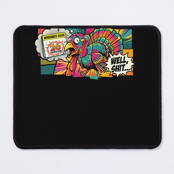 Item preview, Funny Thanksgiving Turkey 2026 Well Shit Pop Art designed and sold by ArcaneArtistry.
