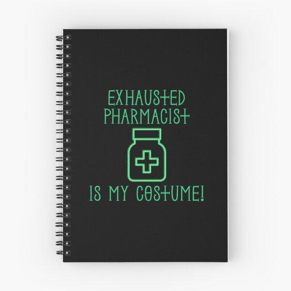 Item preview, Exhausted Pharmacist (Green on Black) designed and sold by PawsitiveMum3.