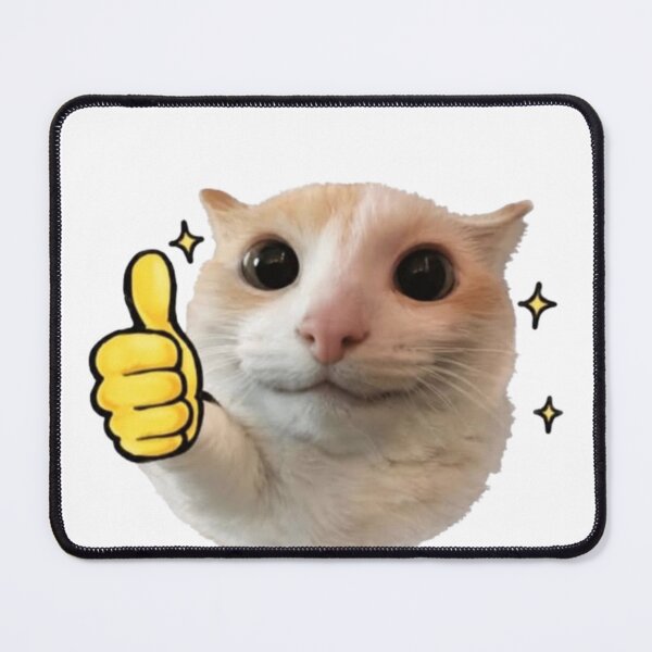 Item preview, Funny Cat Thumbs Up Cute Meme Cat designed and sold by TeeStyle.mr.