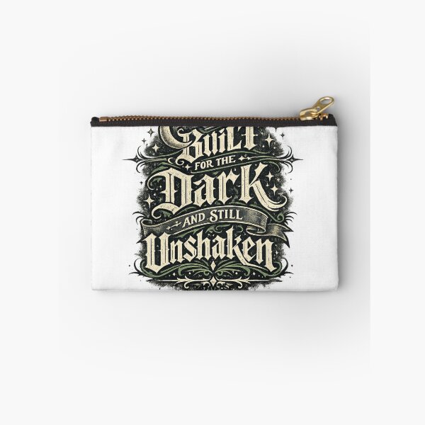 Item preview, Built for the Dark and Still Unshaken Gothic Quote Vintage Typography Art designed and sold by inkoutninja.