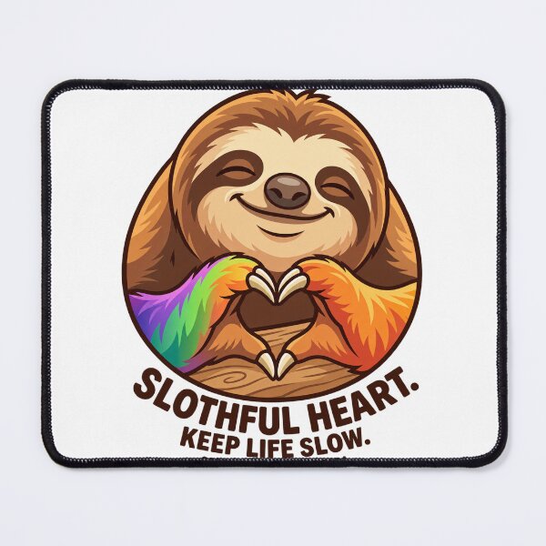 Item preview, Slothful Heart – Keep Life Slow Costa Rica Sloth designed and sold by NostalgiaPop77.