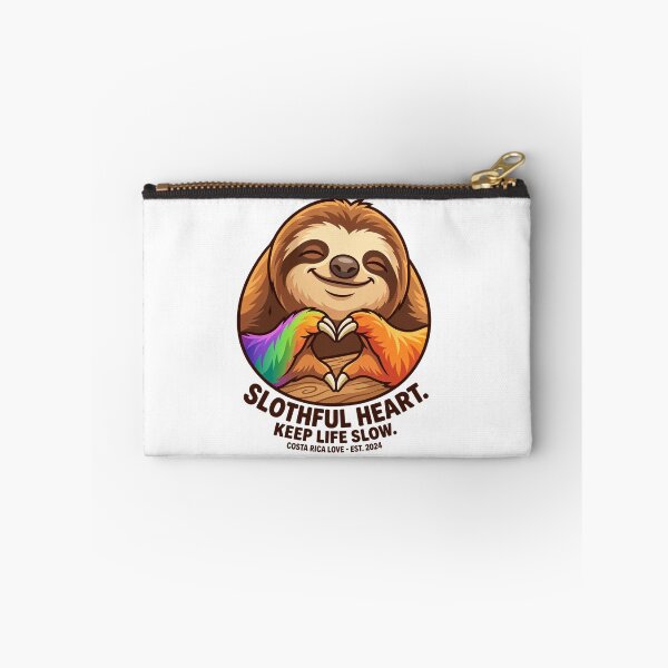 Item preview, Slothful Heart – Keep Life Slow Costa Rica Sloth designed and sold by NostalgiaPop77.