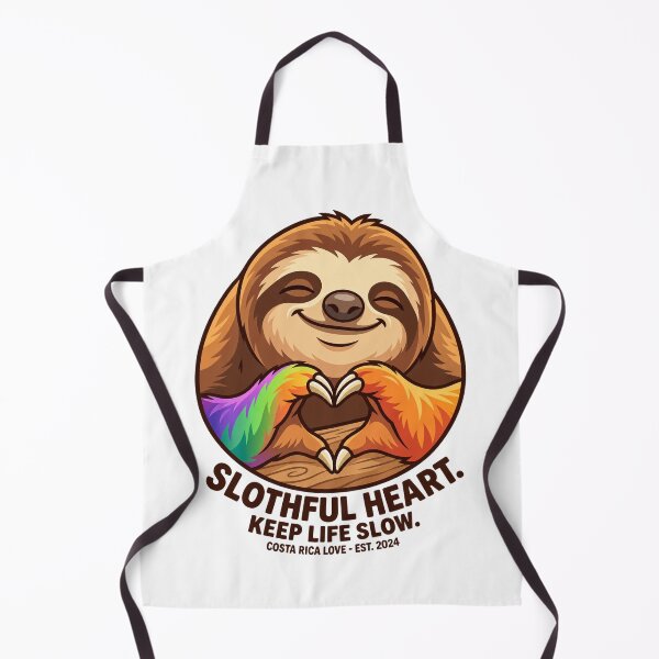 Item preview, Slothful Heart – Keep Life Slow Costa Rica Sloth designed and sold by NostalgiaPop77.