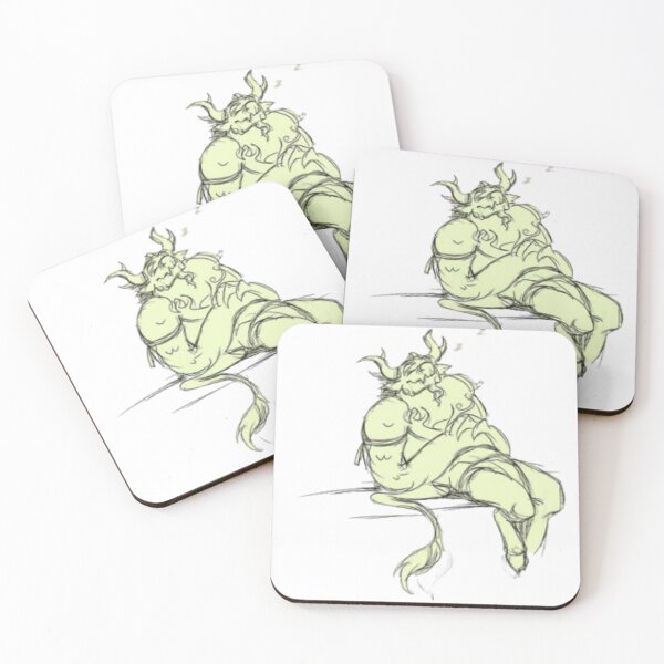 Item preview, Sleeping Muscle Dragon Gym Recovery  designed and sold by Huy Vo Hand-Drawn Art.
