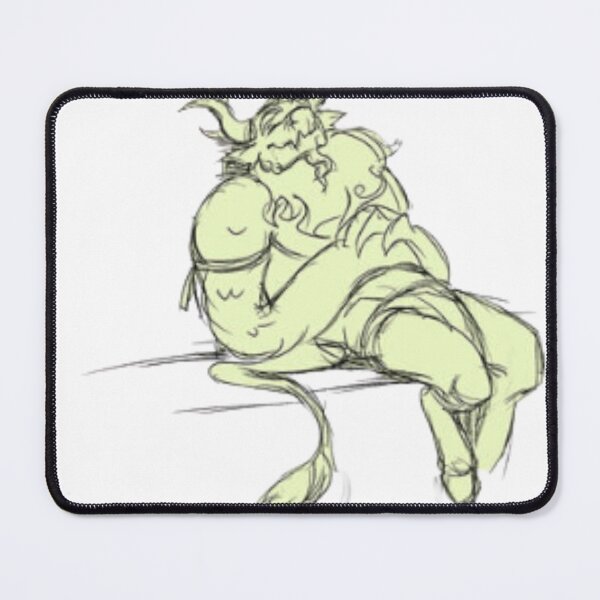 Item preview, Sleeping Muscle Dragon Gym Recovery designed and sold by Huy Vo Hand-Drawn Art.