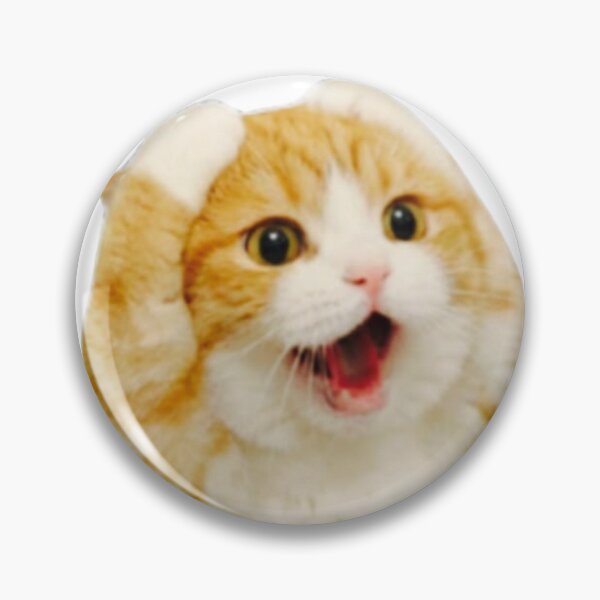 Item preview, Funny Screaming Cat Shocked Meme designed and sold by TeeStyle.mr.