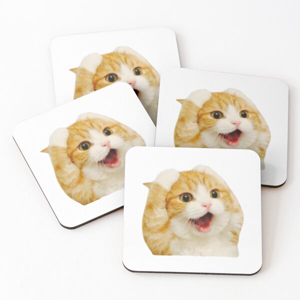 Item preview, Funny Screaming Cat Shocked Meme designed and sold by TeeStyle.mr.
