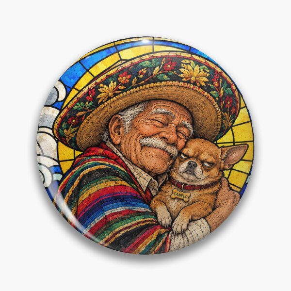Item preview, Abuelo Love Perro Named Canelo - Mexican Grandpa Chihuahua Art designed and sold by BRTHRCNK01.
