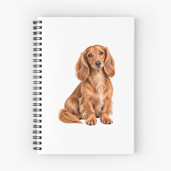 Item preview, Long haired dachshund mini Dog designed and sold by BackgroundND.