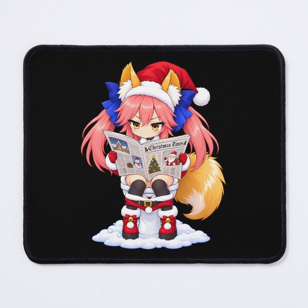 Item preview, Tamamo No Mae Fate Grand Order Christmas Newspaper Humor designed and sold by SolenneAzur.