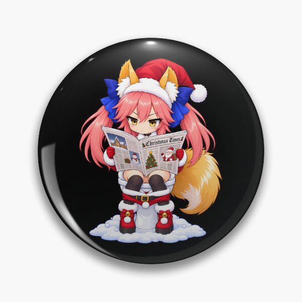 Item preview, Tamamo No Mae Fate Grand Order Christmas Newspaper Humor designed and sold by SolenneAzur.
